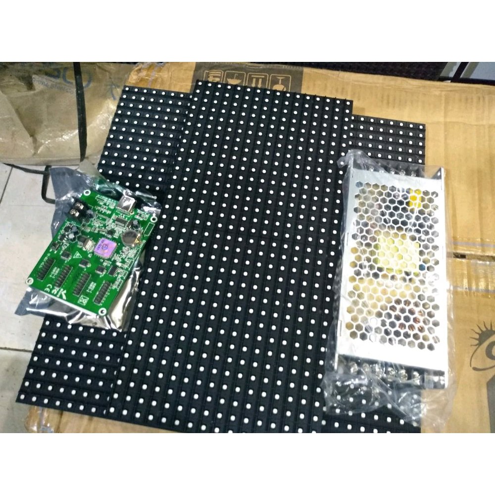 Running text paket 3 modul RGB SMD P10 outdoor