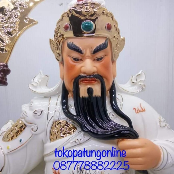 Mars_venus - Patung Kwan Kong Keramik Taiwan 12In New 012