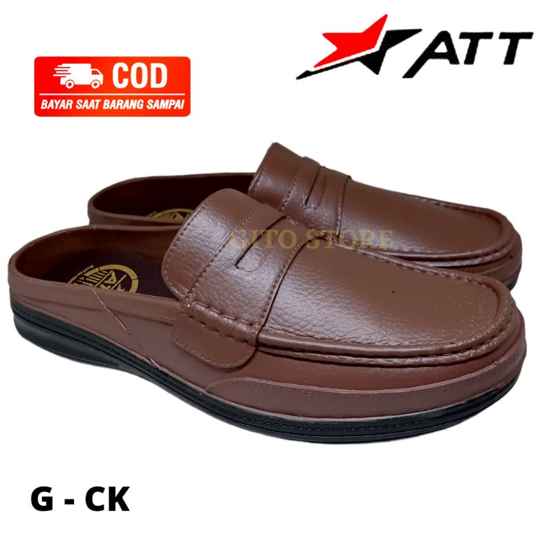 SEPATU KARET PRIA ATT  - HITAM - COKLAT -  MURAH BERKUALITAS