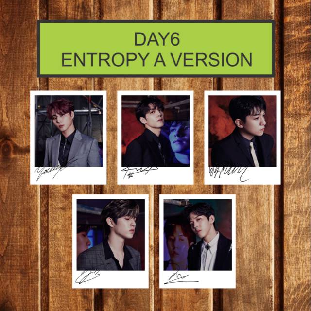 DAY6 ENTROPY ALBUM SIGNED KPOP POLAROID