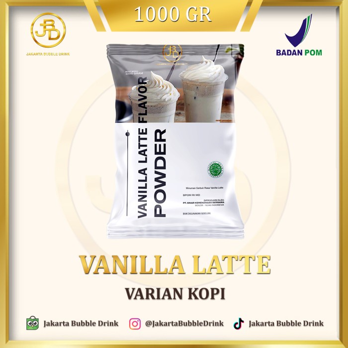 

(BISA COD) Vanilla Latte Powder - Bubuk Minuman Bubble Drink, Cappucino Cincau