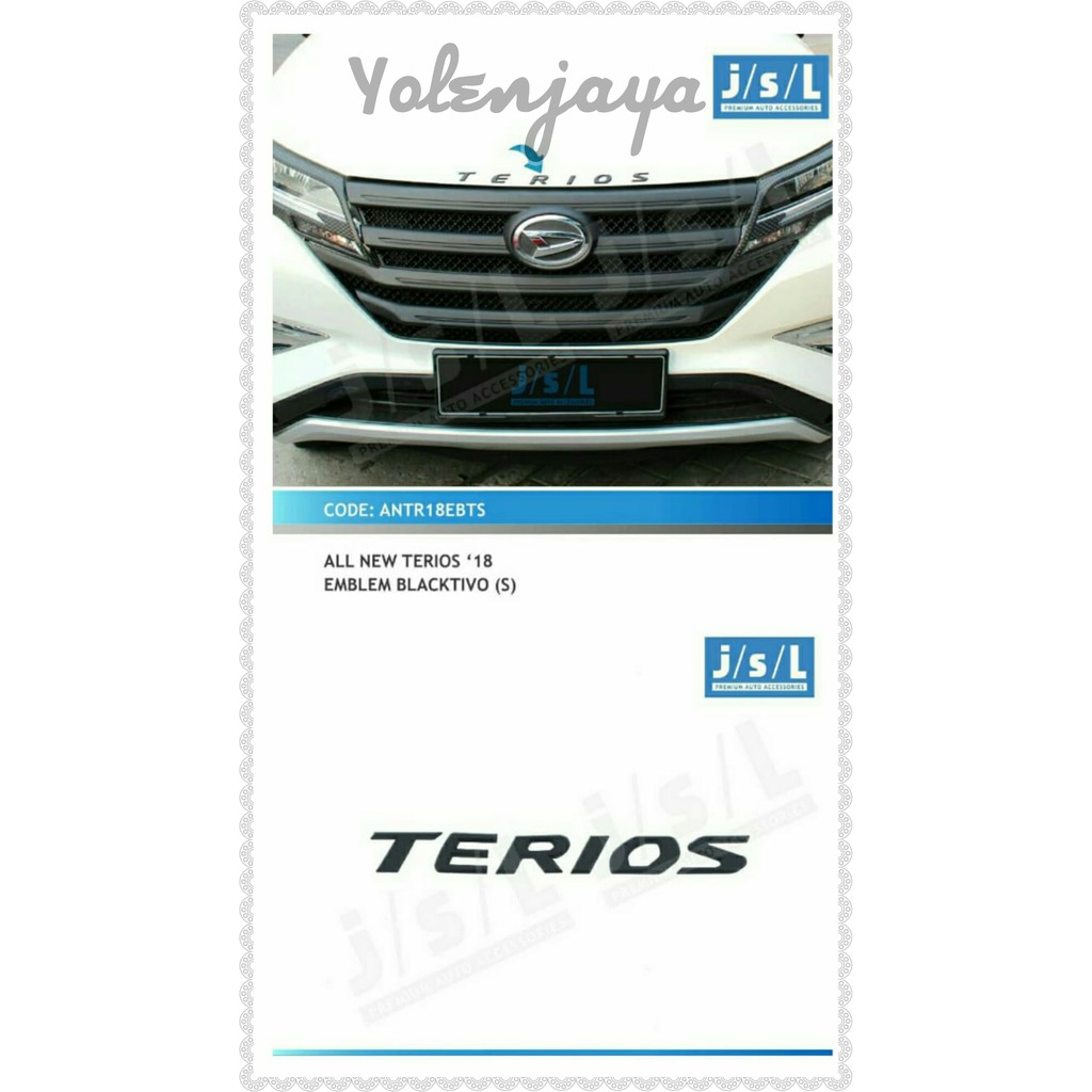 Emblem Blakctivo Small All New Terios 2018