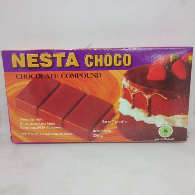

COKLAT BATANG NESTA Rp.9.750/250gr, NESTA CHOCO, CHOCOLATE COMPOUND