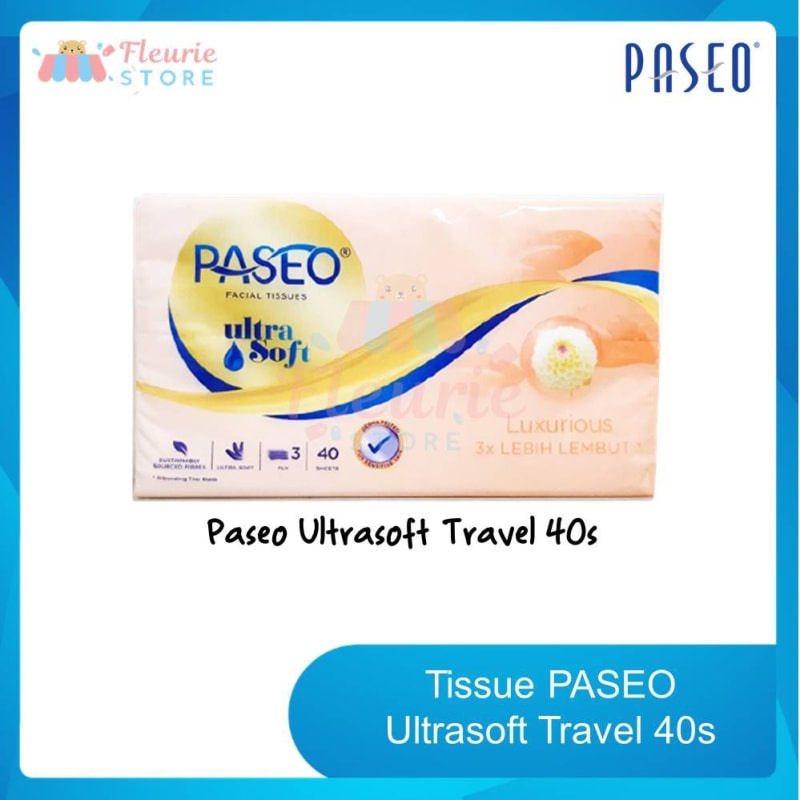 Tissue Paseo ULTRASOFT Travel Pack 40s - Tissue Mini Halus Lembut Ekonomis