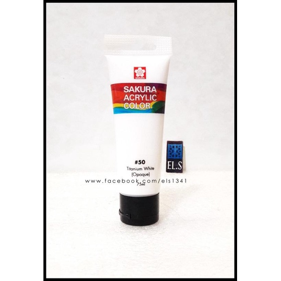 

Sakura Acrylic Paint Titanium White ( Cat Acrylic )