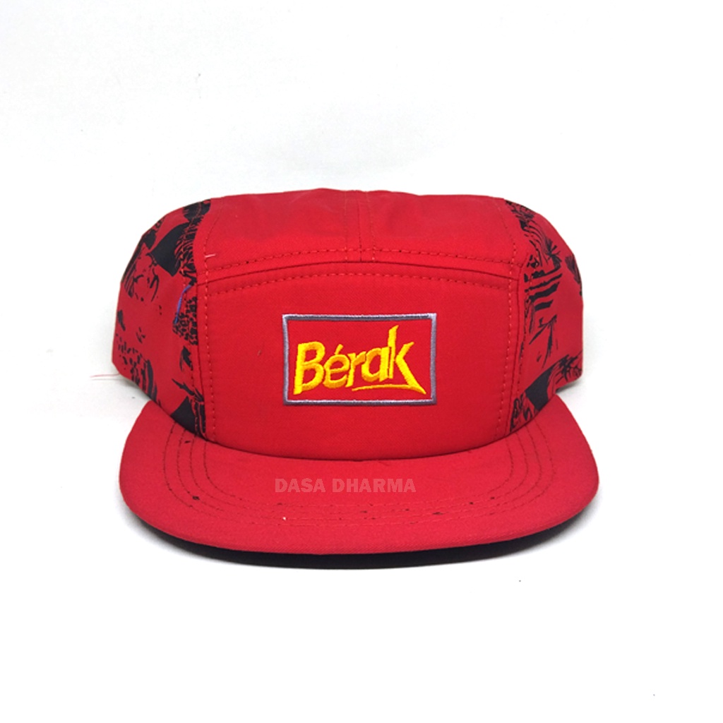 Topi Snapback Hip Hop Pria Distro Bordir Merah