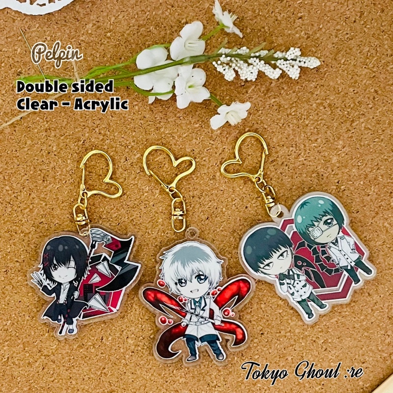 gantungan kunci tokyo ghoul re haise kaneki ken juuzou shuzuya toru mutsuki urie bening keychain