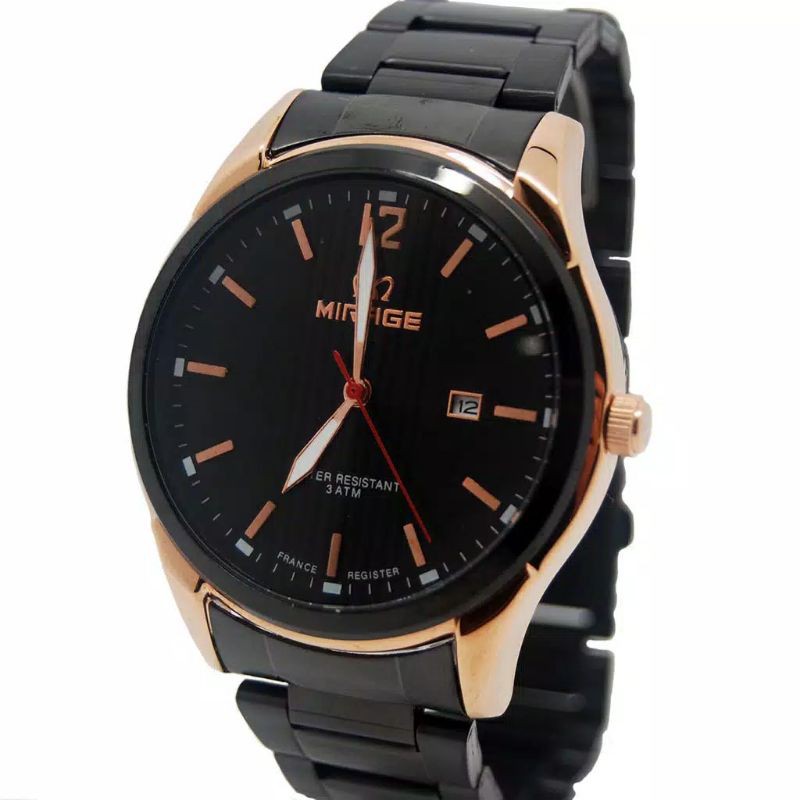 JAM TANGAN PRIA MIRAGE ORIGINAL 7570 MURAH Wateresistant