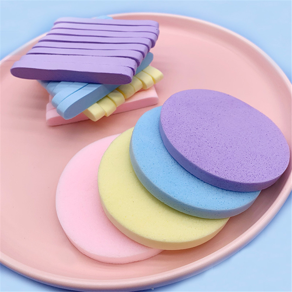 【TERSEDIA &amp; COD】12pcs Facial Cleaning Sponge Pad Facial Washing Cleaning Beauty Sponge Cleanser Sponge Puff