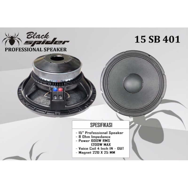 SPEAKER BLACKSPIDER 15 SB 401 BLACKSPIDER 15 SB 401 SB401