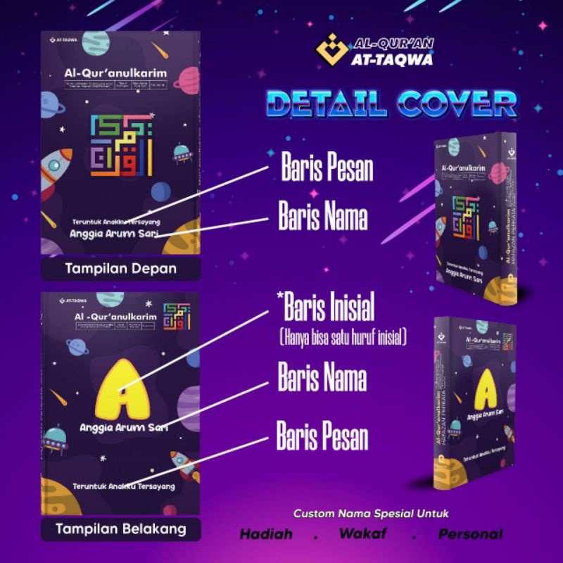 

Al-Quran GALAXY SERIES & FREE CUSTOM NAMA DAN GIFTBOX
