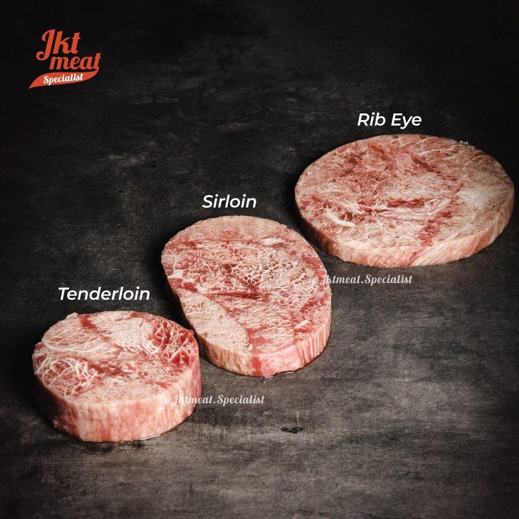 

Daging Sapi Meltique Tenderloin / Sirloin / Rib Eye Beef Steak