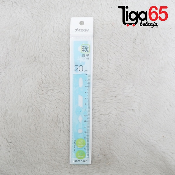 365 PENGGARIS 20CM #40908 Penggaris Plastik 20cm Warna Pastel Estetik