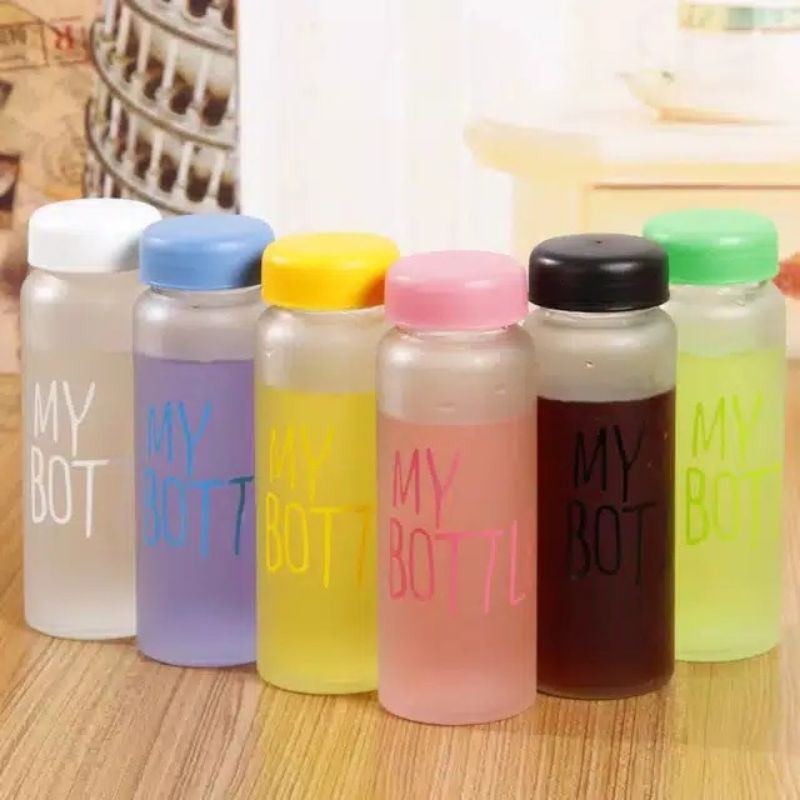 Botol anti panas/pecah / botol minum My / bottlr doff / gratis pouch / botol air minum anti panas/ b
