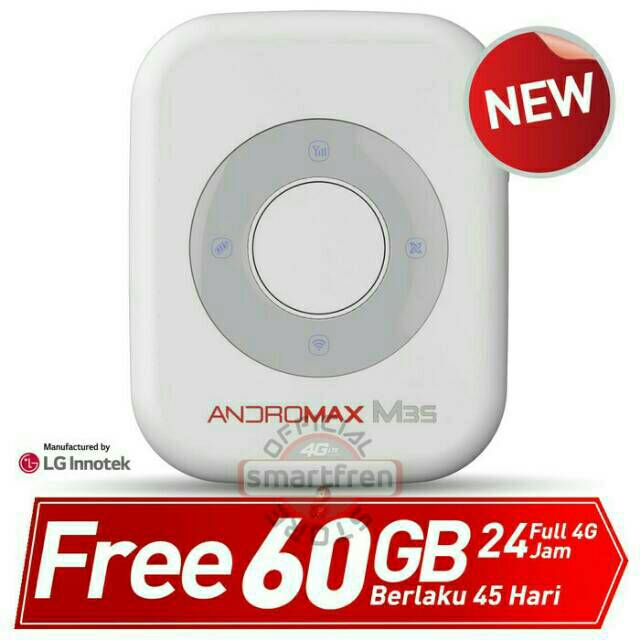 Modem Smartfren Andromax 4G M3S (Bonus Paket Data 60 GB)