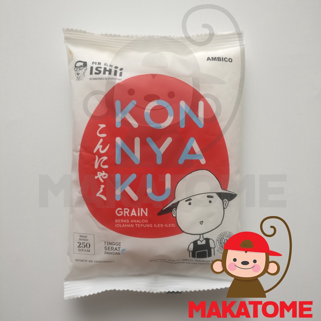 

Mr Ishii Local Konnyaku Grain Rice 250gr beras analog konyaku diet