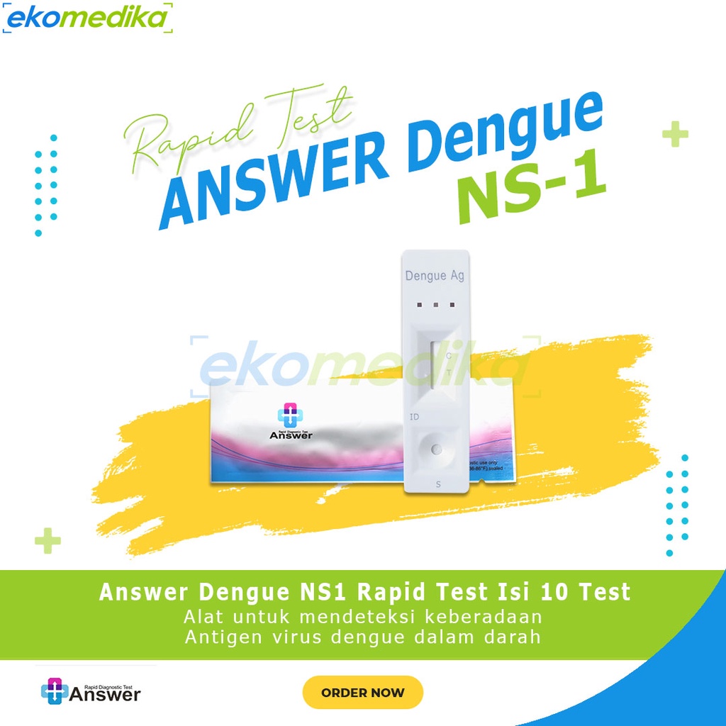 Jual Dengue Ns1 Ag ANSWER Isi 10 Test / Rapid Test DBD NS1 ANSWER Whole ...