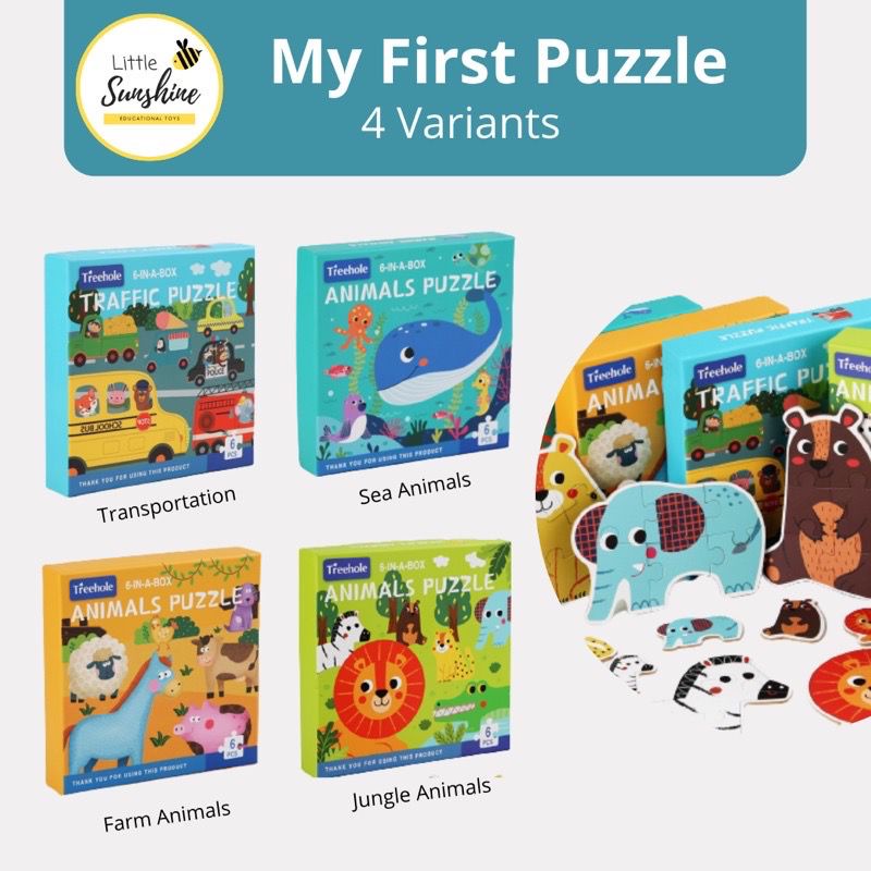 Mainan Edukasi Anak 6 IN 1 BOX PUZZLE Mainan Edukasi Anak Montessori