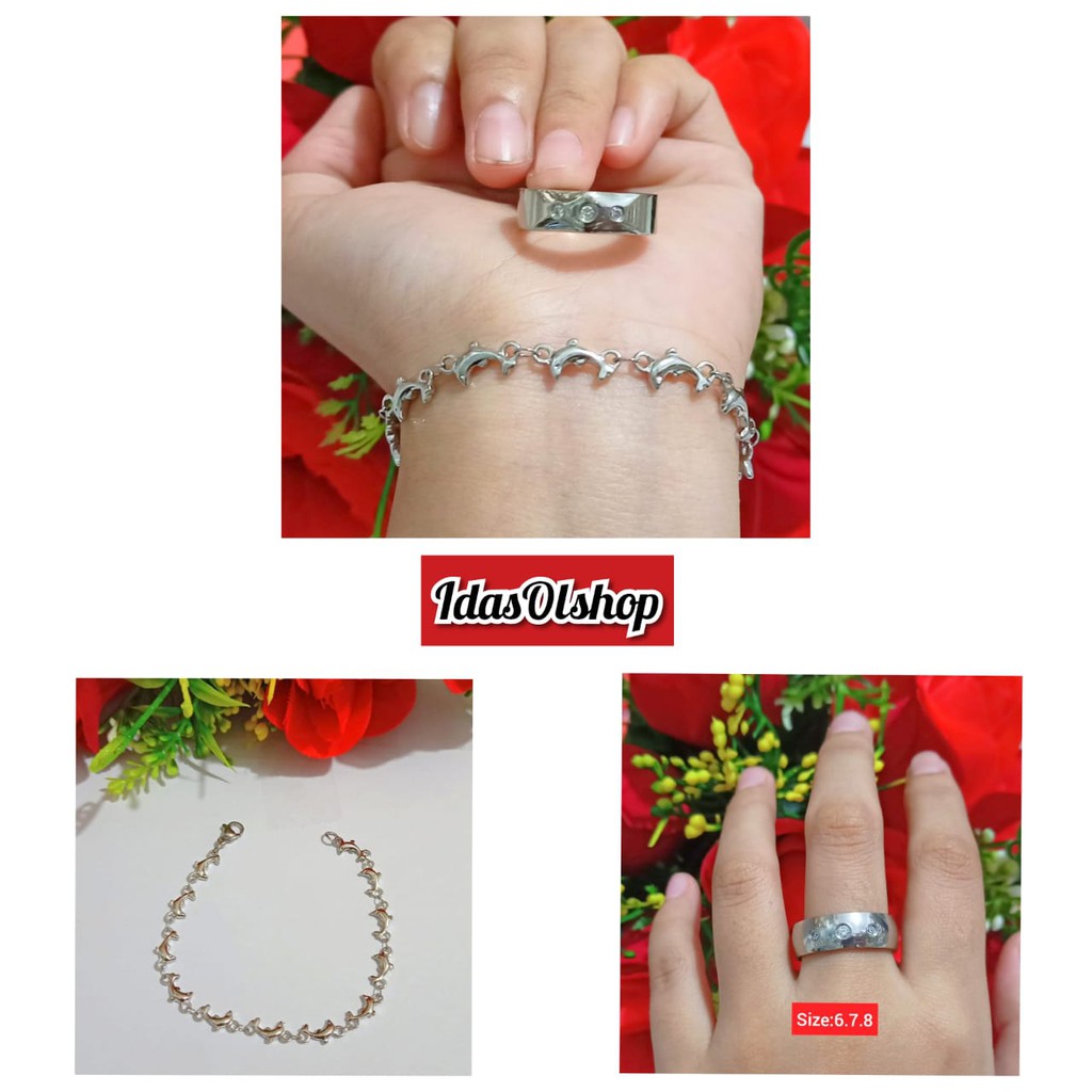 Gelang Dewasa Free Cincin Titanium (COD)