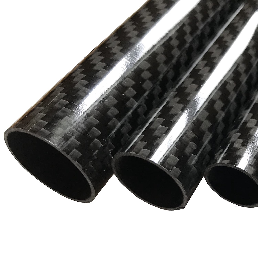 Carbon Tube 3k 22mm x 18mm OD 22mm ID 18mm pipa carbon fiber holow Glosy  Wing Tube / Tail boom RC