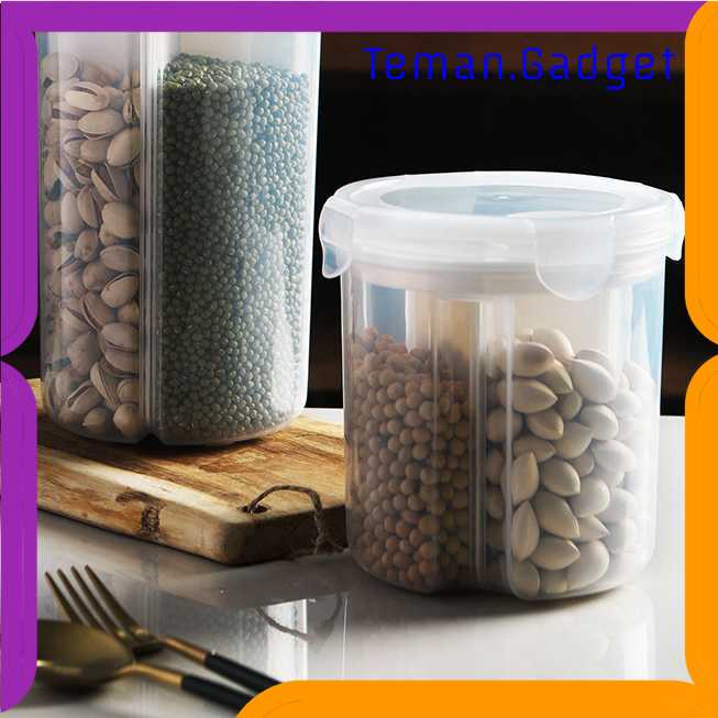 TG-DA FUNIQUE Toples Penyimpanan Kacang Oats Jar 3 Slot Small Size - FSC2