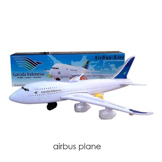 Edufuntoys AIRBUS  PLANE mainan  pesawat  garuda bisa nyala 