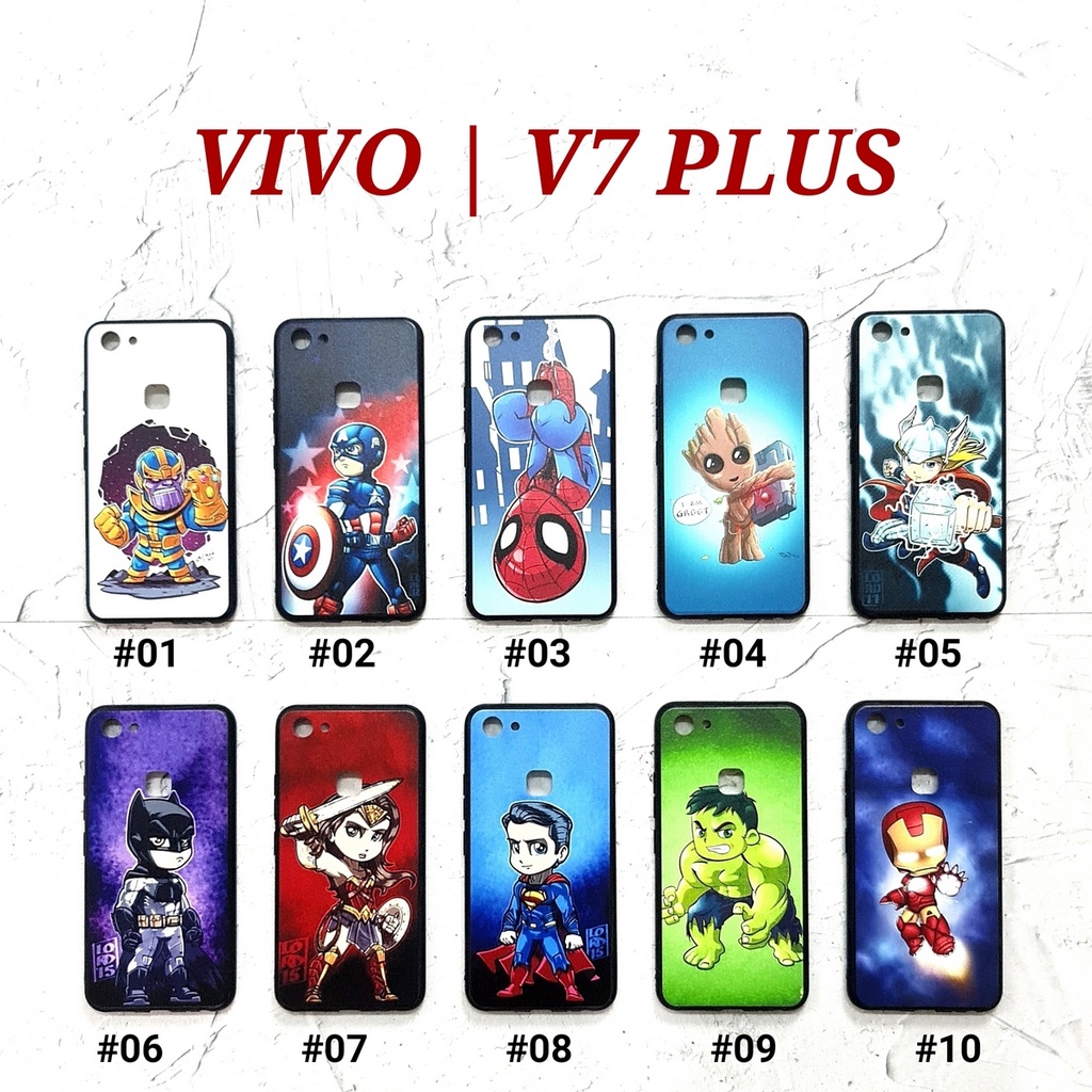 VIVO Y71  Y81  Y83  V5  V5S  V5 LITE  V7 PLUS  V9  V11i - MINI HERO Soft Hard Case Marvel Cartoon