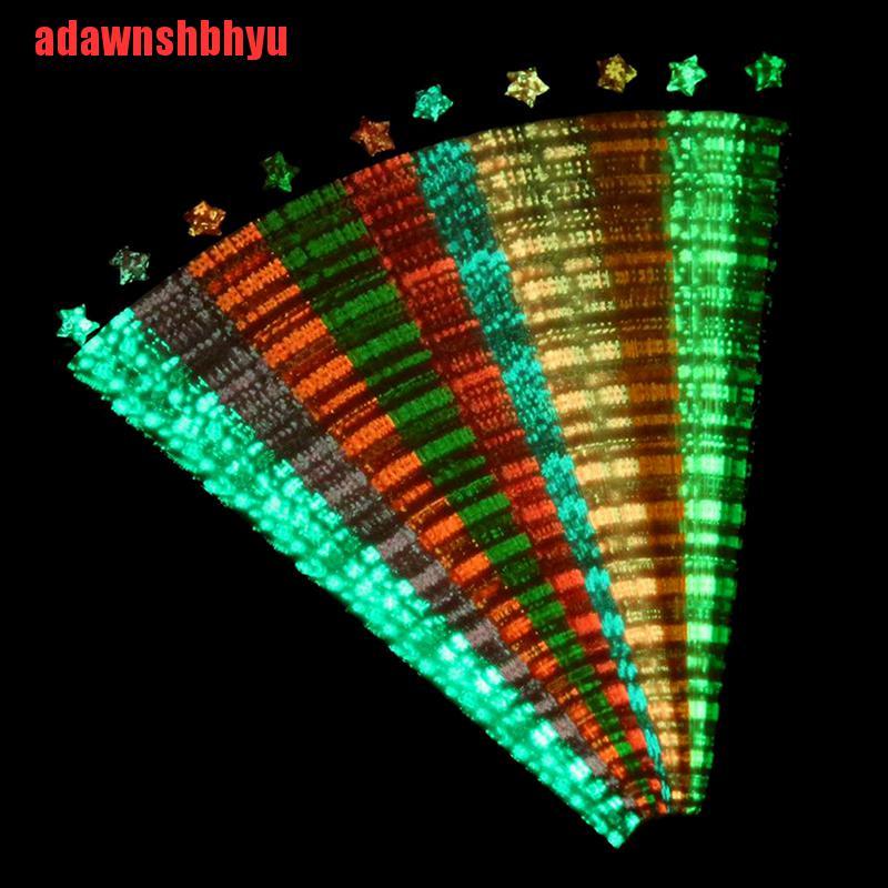 210pcs Kertas Strip Origami Lipat Luminous Bentuk Bintang/Pita