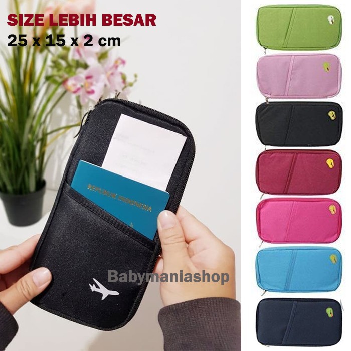 Korean Passport Wallet Travel Organizer Style Card Holder Dompet Paspor Cover Tempat Pensil Pencil