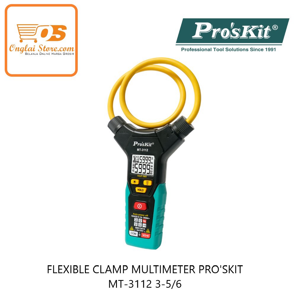 Flexible Clamp Multimeter Pro'Skit Mt-3112 3-5/6 Original (Harga Spesial)