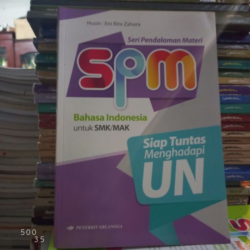 BUKU BEKAS SPM BAHASA INDONESIA SMK/MAK erlangga