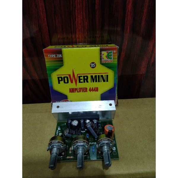 KIT POWER AMPLIFIER 12V LA4440 LA 4440 12 V VOLT DC AKI MONO POWER MINI PLUS TONE CONTROL RANIC 356
