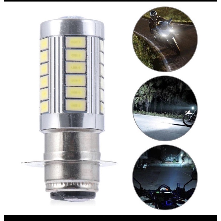 TARSURE H6 H4 BA20D Motorcycle Headlight Led Bulb 33smd White