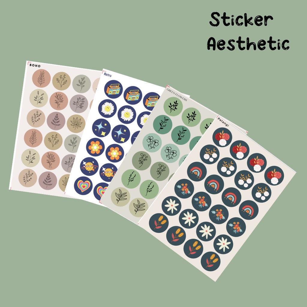 

STIKER LABEL PACK AESTHETIC