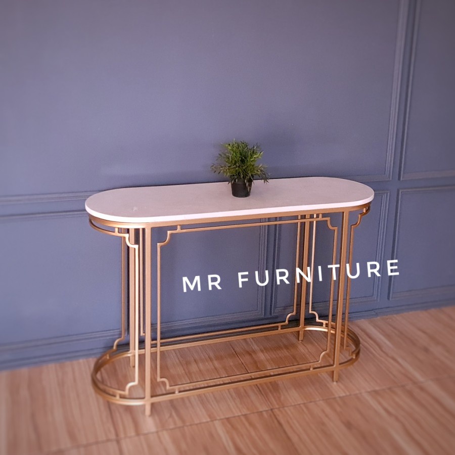 meja marmer meja konsul marmer oval