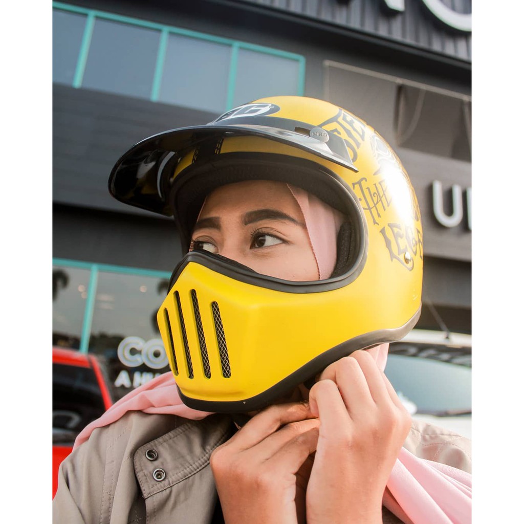 Helm Cakil HBC Cap.Amerika+FREE Goggle PROMO Terbatas !! (Helm HBC Cakil / Helm Retro / Helm Vespa)