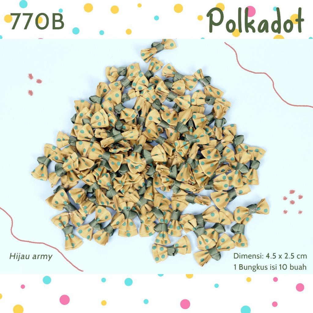 Pita Aplikasi Grosgrain Polkadot 770B (per-100Pcs)