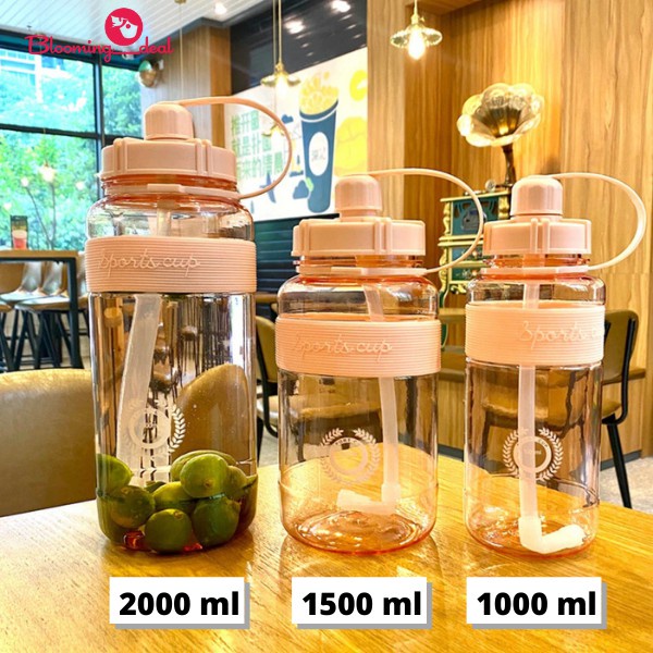 Botol Minum Sport Cup Jumbo 1000ml (B074) Botol Tumbler 1 Liter Botol Obat Herbal dan Botol Olahraga Multifungsi Botol Tahan Panas digunakan Kesekolah anak ada Cocok Untuk di Botol Tumbler Kantor