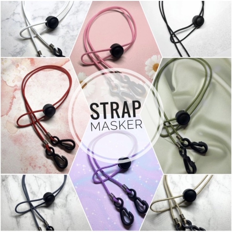 Tali Masker / Kalung Masker / Strap Masker Bahan Elastis Kuat Nyaman Aksesoris Masker Souvenir Pernikahan Ulang Tahun