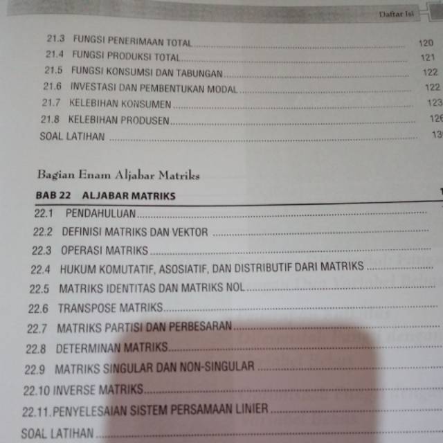 Buku Matematika Ekonomi Dan Bisnis Jilid 2 Edisi 4 By Josep