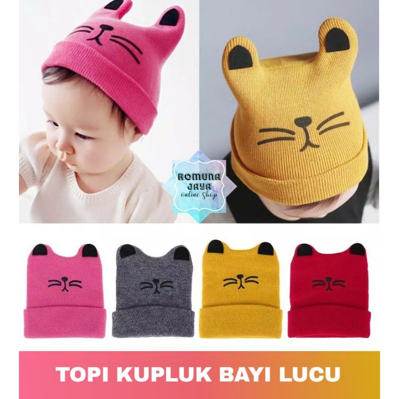 TOPI KUPLUK RAJUT BAYI / KUPLUK BAYI / TOPI ANAK BAYI  / KUPLUK  BAYI / TOPI / KUPLUK