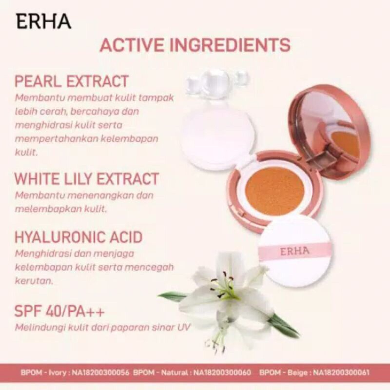 ERHA luminous pearl BB Cushion 15g