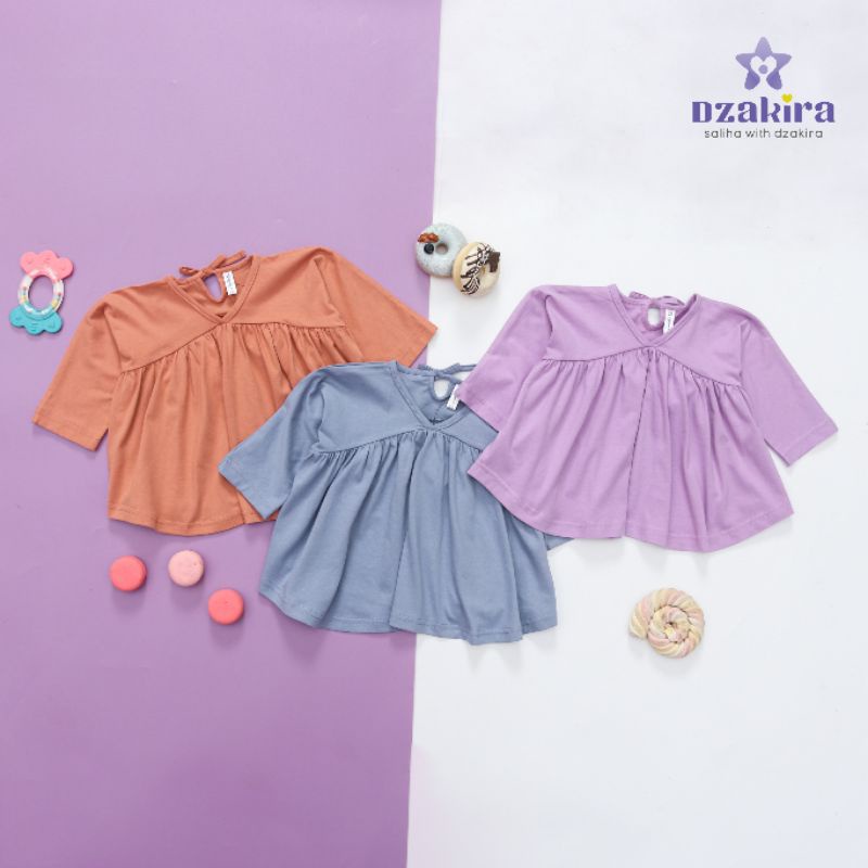 MISHA Dress Atasan anak 0-5thn bahan cotton combad adem menyerap keringat