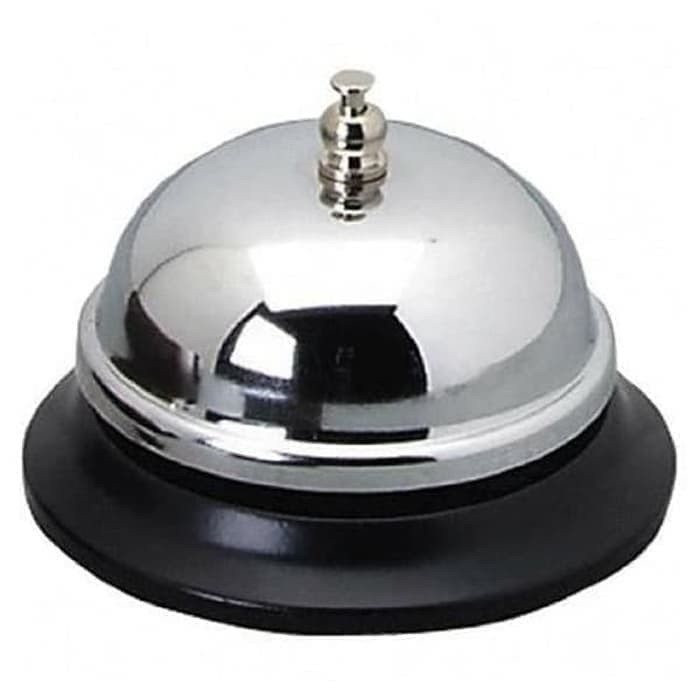 bell meja stainless kasir restoran kantor calling STAINLESS 8,5cm