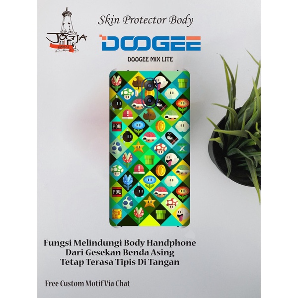 Dapat 2pcs Garskin HP Doogee MIX LITE Motif game - Free custom Motif