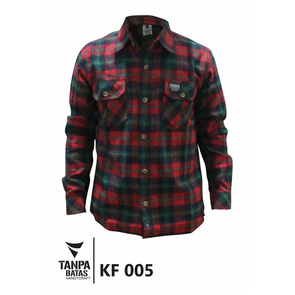 Baju Kemeja Pria Laki Laki Flanel Kotak Kotak Keren Kf005 Shopee Indonesia