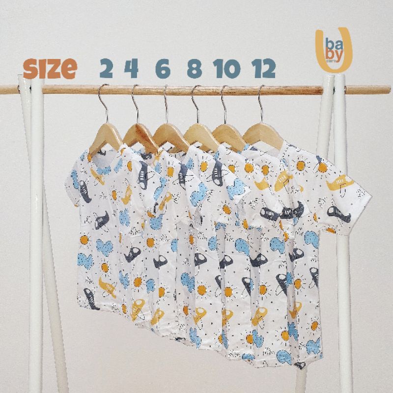 E-SHIRT (EVERYDAY T-SHIRT) YOBO BY BABYU | BAJU KAOS SANTAI BAYI &amp; ANAK (SIZE KECIL)