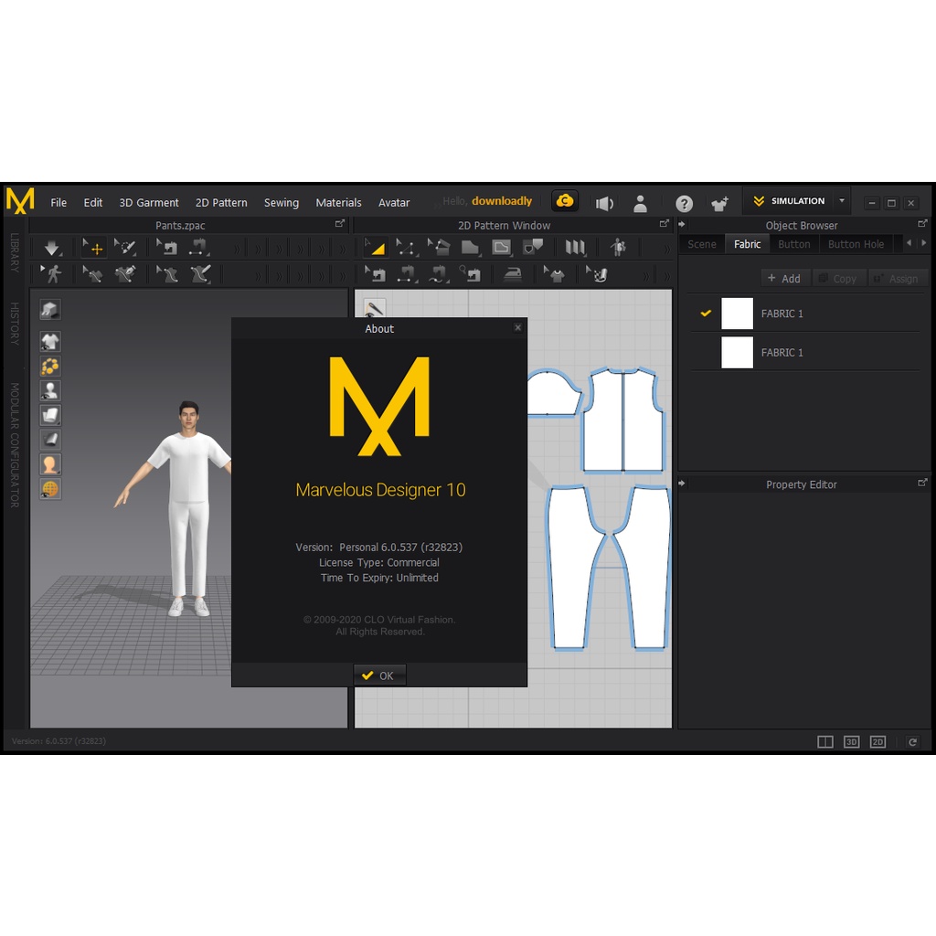 Marvelous Designer Enterprise 11 versi 2022 Lisensi full version Software 3D Virtual Design busana pakaian