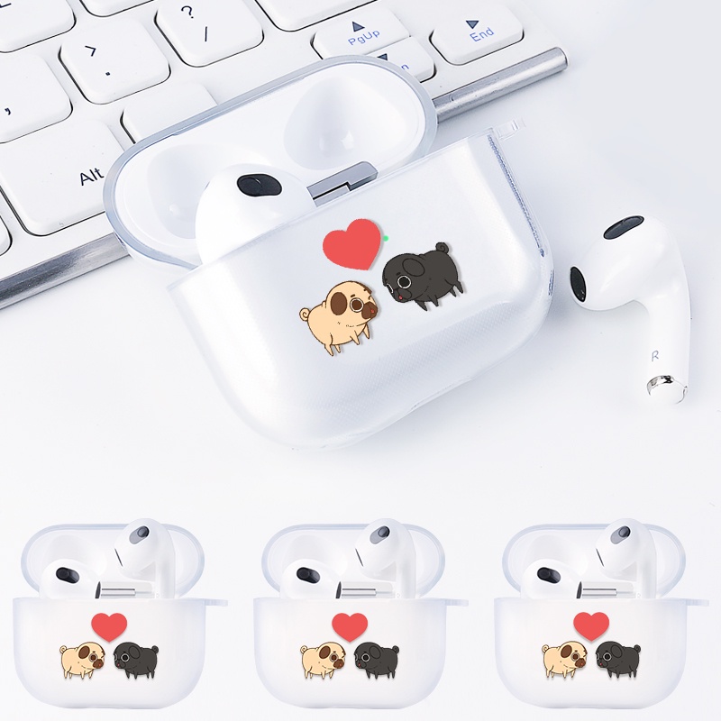 Case Cover Earphone Desain Hewan Milktea Untuk AirPods 3