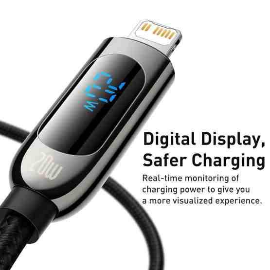 Baseus Kabel Data Display TYPE C TO LIGHTNING 20W